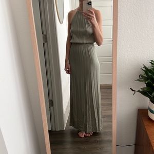 Long Light High neck Dress